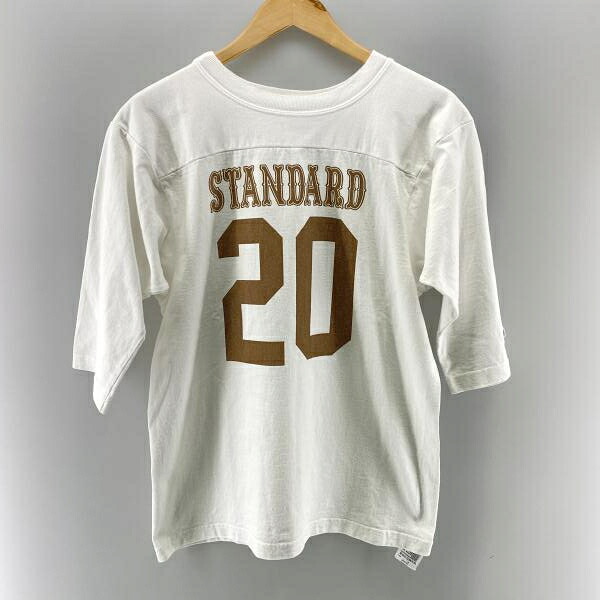 【中古】standardCalifornia×CHAMPION USA製 T1011 蹴球TEE 20th Anniv. 白いこと M 標準尺度 黄金州[24]