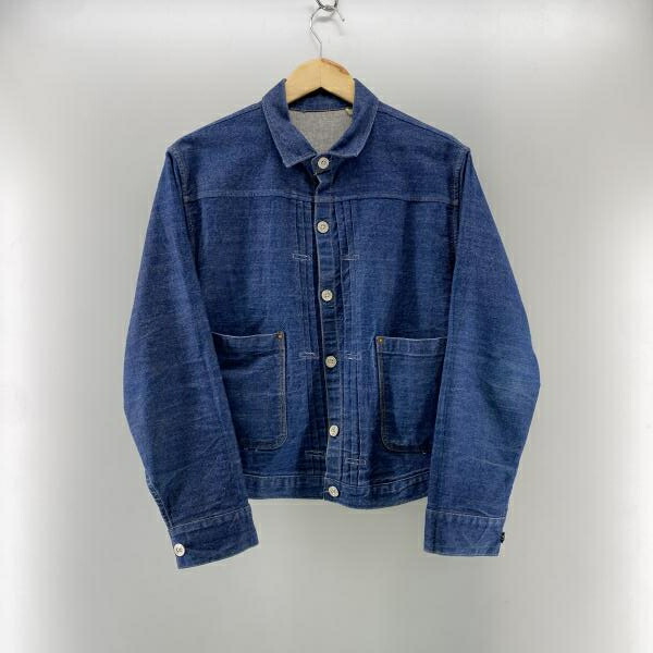 【中古】LEVI\u0027S VINTAGE CLOTHING トルコ製 \"1880トリプルプリーツブラウス\"" ジーンズ上衣 インディゴ 40 リーヴァイズジーンズ[24]"