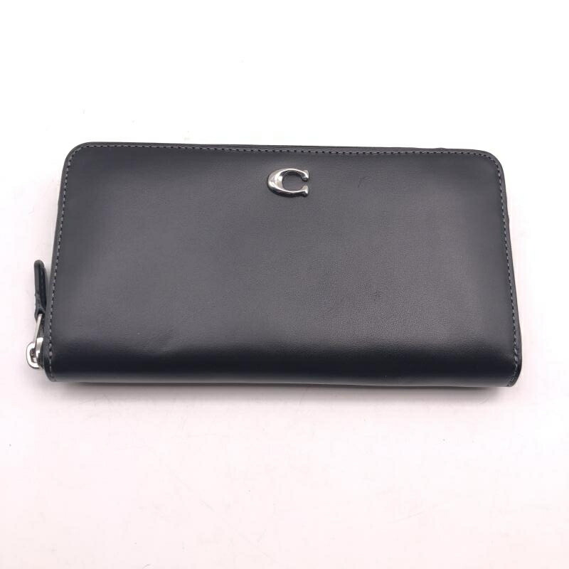 【中古】COACH アコーディオンジップウォレット CR548 黒いこと コーチ職[17]