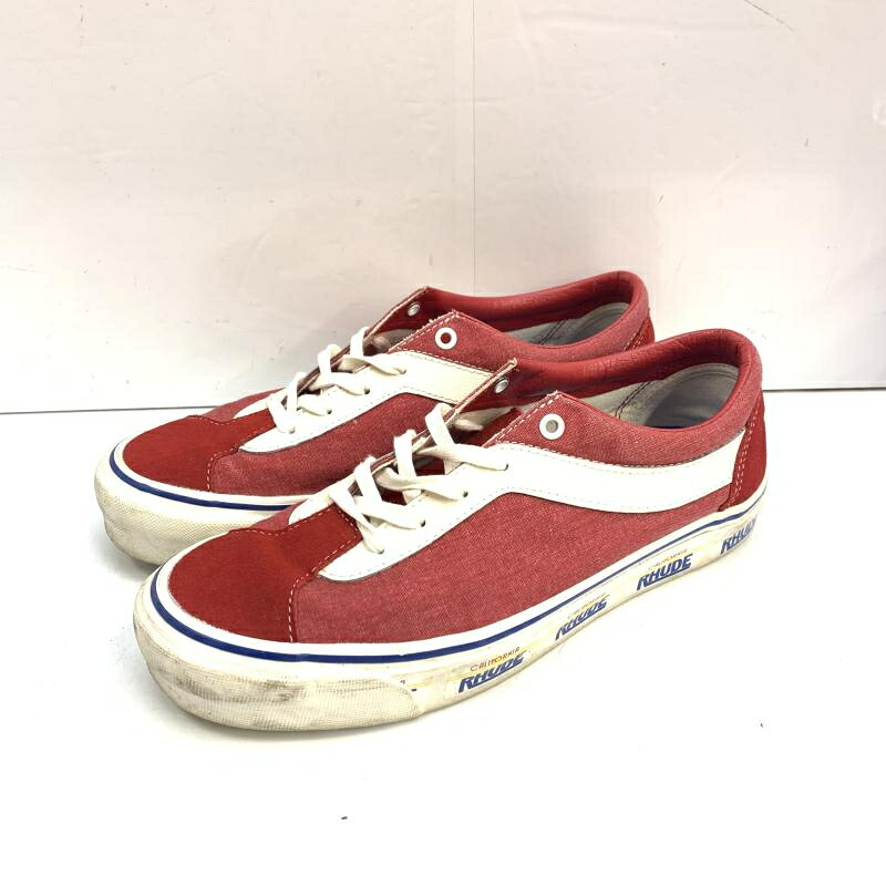 【中古】VANS x Bold ニッケル ローカットスニーカー 大きさ27.0珊 赤 ヴァンズ[92]