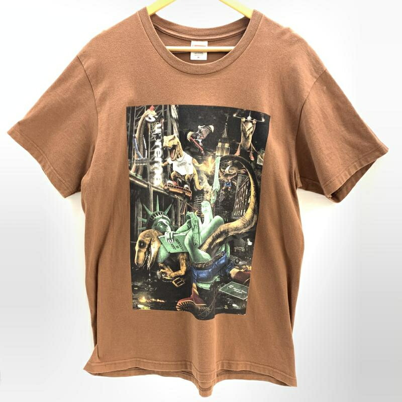 【中古】Supreme T-Rex Tee M 赤銅色 シュプリーム[92]