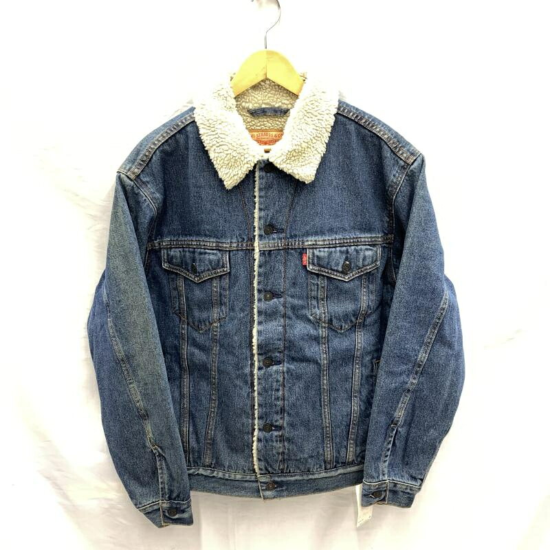 【中古】LEVI\u0027S 70520 デニムボアジャケット 大きさL インディゴ リーヴァイズジーンズ[92]