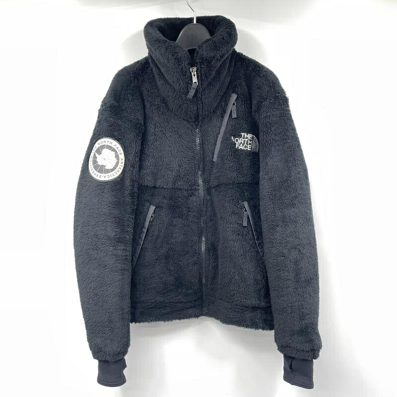 【中古】THE NORTH FACE スーパーロフトフリースブルゾン 大きさM NA61710 黒いこと ザノースフェイス[17]