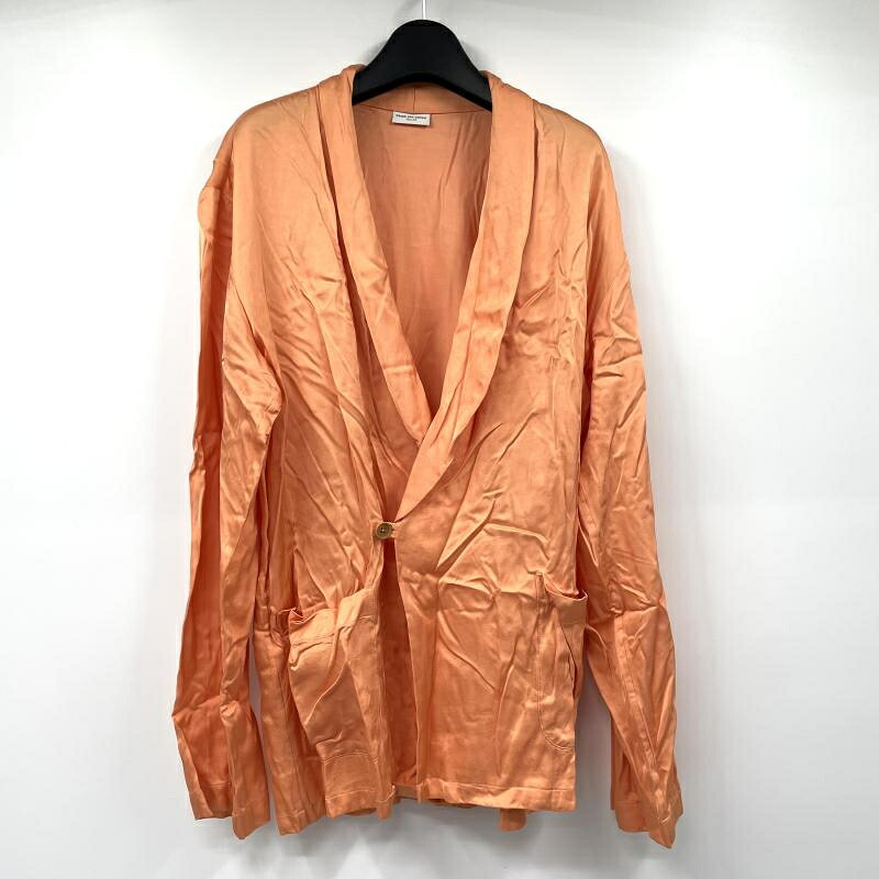 【中古】DRIES VAN NOTEN 人絹上衣 オレンジ色 大きさ48 ドリスヴァンノッテン[17]