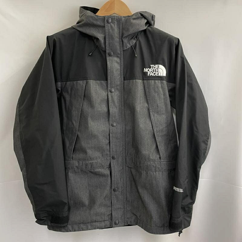 【中古】THE NORTH FACE マウンテンライトデニムジャケット 大きさM NP12032 薄墨色 北の方人間の顔 [19]