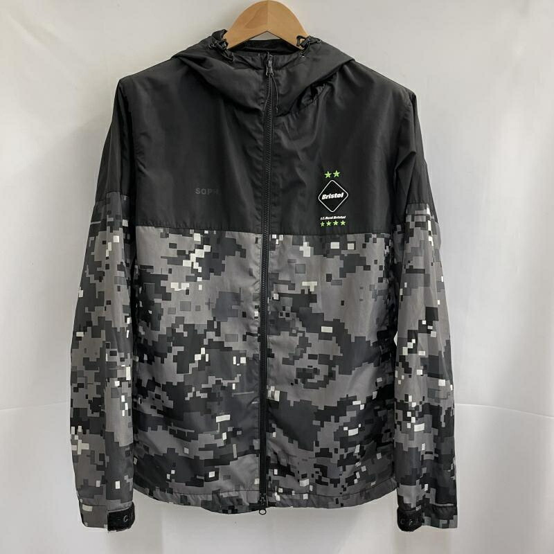 【中古】F.C.Real Bristol PRACTICE JACKET 大きさL FCRB-192031 エフシーレアルブリストル デジカモ/黒いこと[19]