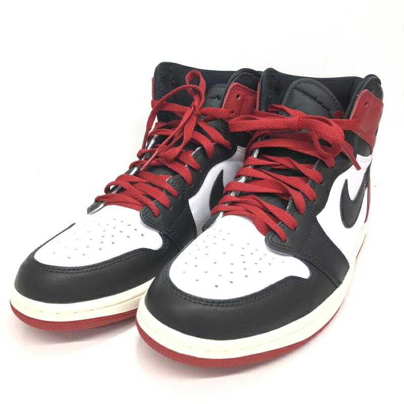【中古】NIKE AIR JORDAN1 Retro High OG Black Toe Reimagined DZ5485-106 27.5糎 黒赤[66]