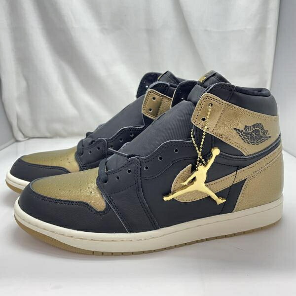 【中古】NIKE AIR JORDAN 1 Retro High OG 大きさ28.5糎 DZ5485-071 黒×金[91]