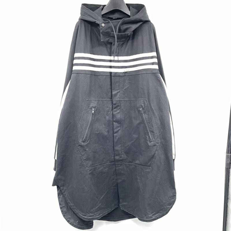 【中古】Y-3 YOHJI YAMAMOTO GABARDINE HOODED SHIRT 大きさM FJ0473 黒いこと ヨウジヤマモト[17]