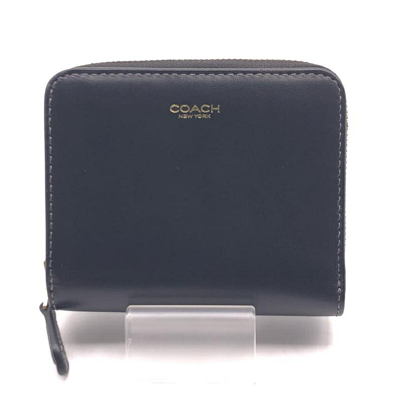 【中古】COACH 2つ折り ニューヨーク州 ビルフォールド ウォレット 黒いこと CW564 B4BK コーチ職[17]