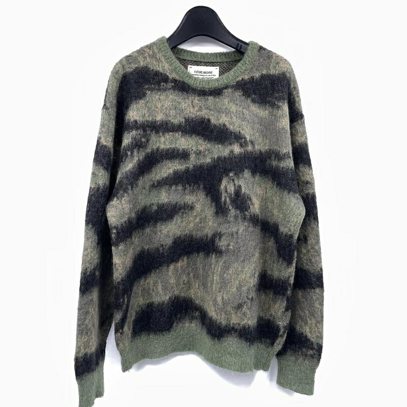 【中古】FUTURE ARCHIVE ANTI VINTAGE×BEAMS shaggy knit 大きさL 合鴨 此れから アーカイブ アンチヴィンテージ ビームス[17]