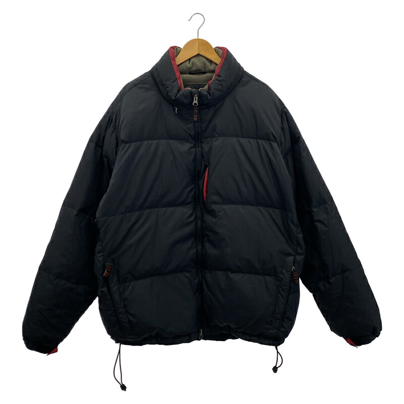 【中古】00s GAP ナイロンダウンジャケット 大きさXXL 黒 隔たり[91]