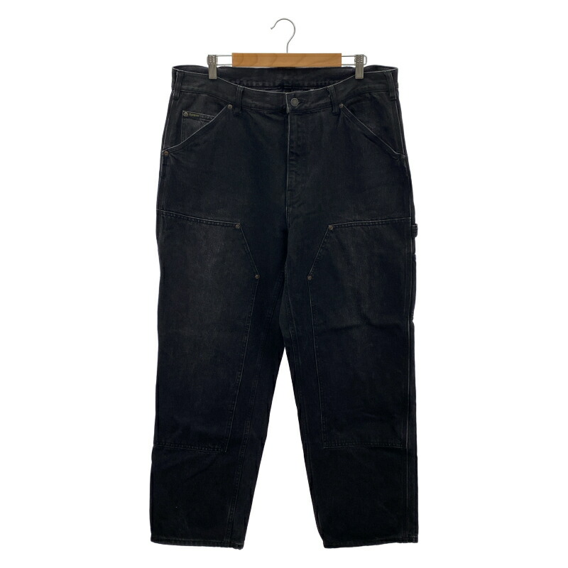 【中古】Supreme 24SS ×MM6 Maison Margiel Foil Double Knee Painter Pant 大きさ36 黒いこと シュプリーム マルジェラ[17]