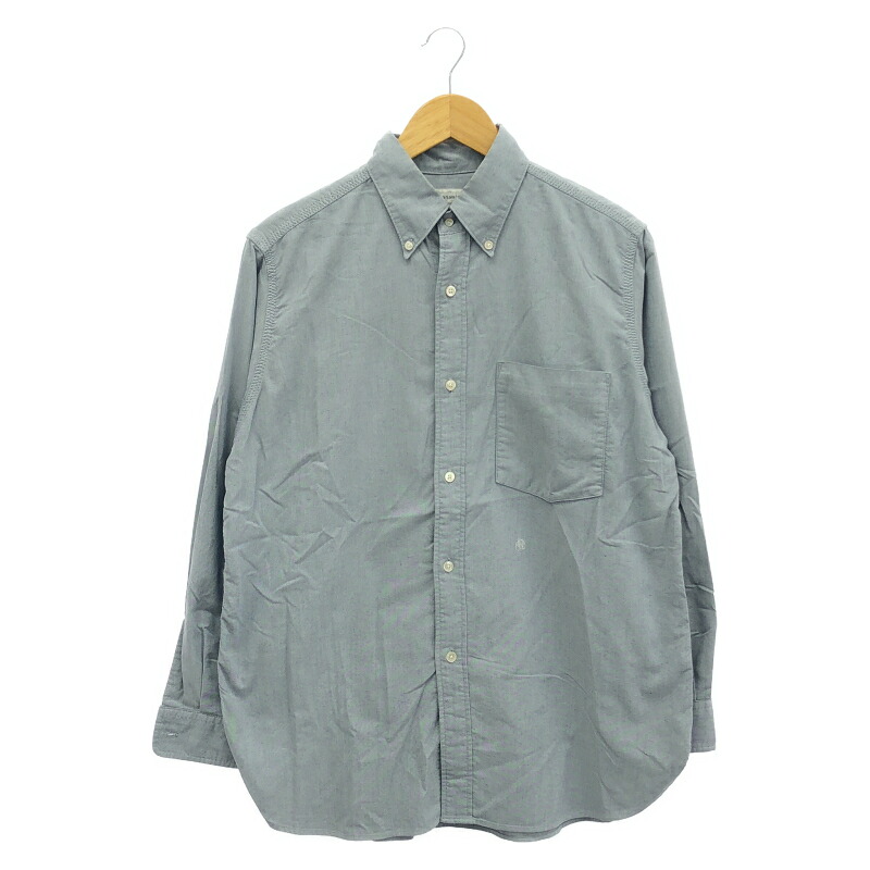 【中古】nanamica Button Down Wind Shirt 青色 大きさXS SUGS006 ナナミカ[17]