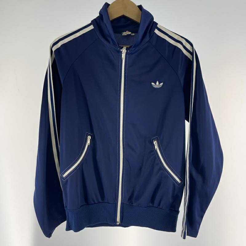 【中古】70s adidas 貨物自動車上衣 大きさ94 米国海軍 曲がり衣嚢 金銭登録器目じるし アディダス[19]