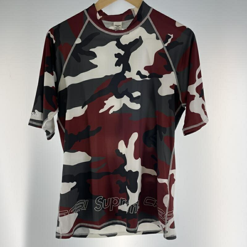 【中古】Supreme×Cressi 21ss Rash Guard Red Camo 大きさM シュプリーム 混雑時かばい立て[19]