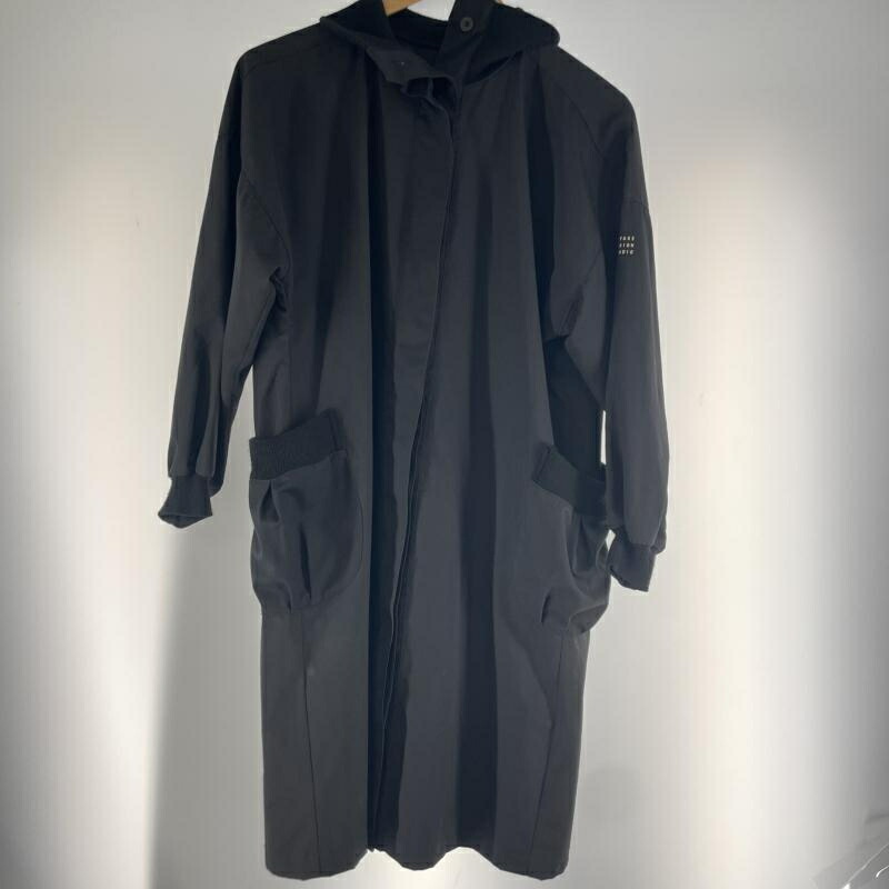 【中古】80s ISSEY MIYAKE 気流厚地の外套 大きさM好いかげんに 黒いこと[19]