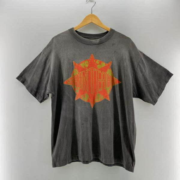 【中古】SAINT MICHAEL×DENIM TEARS 24AW S/S Tee フェードブラック 大きさM SM-YS1-0000-C45[24]