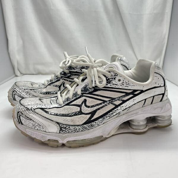 【中古】NIKE Shox Ride 2 大きさ27糎 IB8174-100 白/黒 傷汚れた状態あり[91]