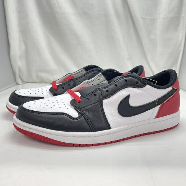 【中古】Nike Air Jordan 1 Retro Low OG Black Toe 大きさ28.5糎 CZ0790-106[91]