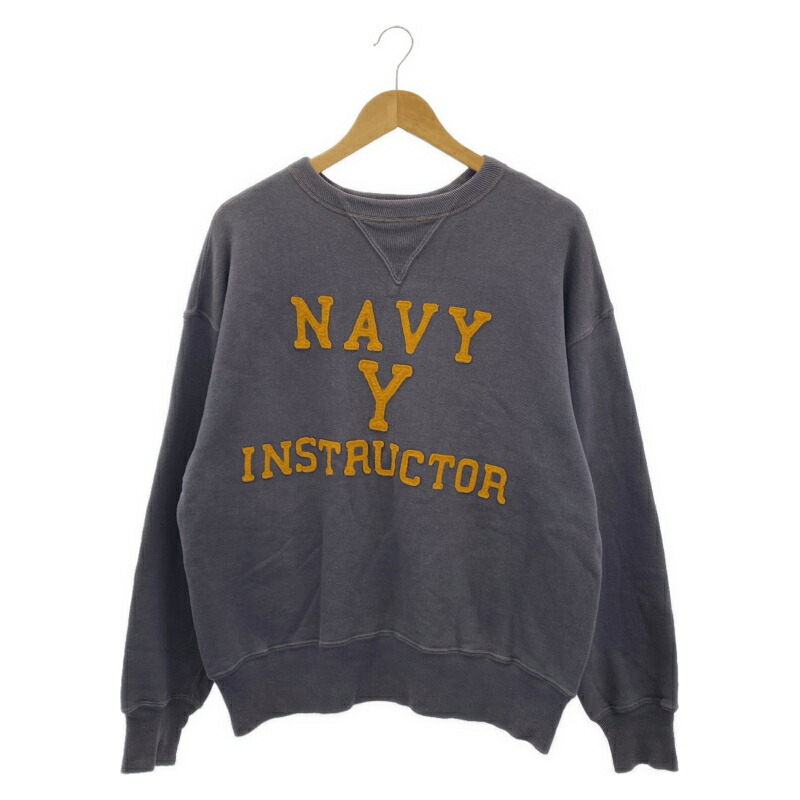 【中古】WARE HOUSE 直営店制限事項 両V NAVY Y INSTRUCTOR 汗水 44 米国海軍 お召しもの棲み家[19]