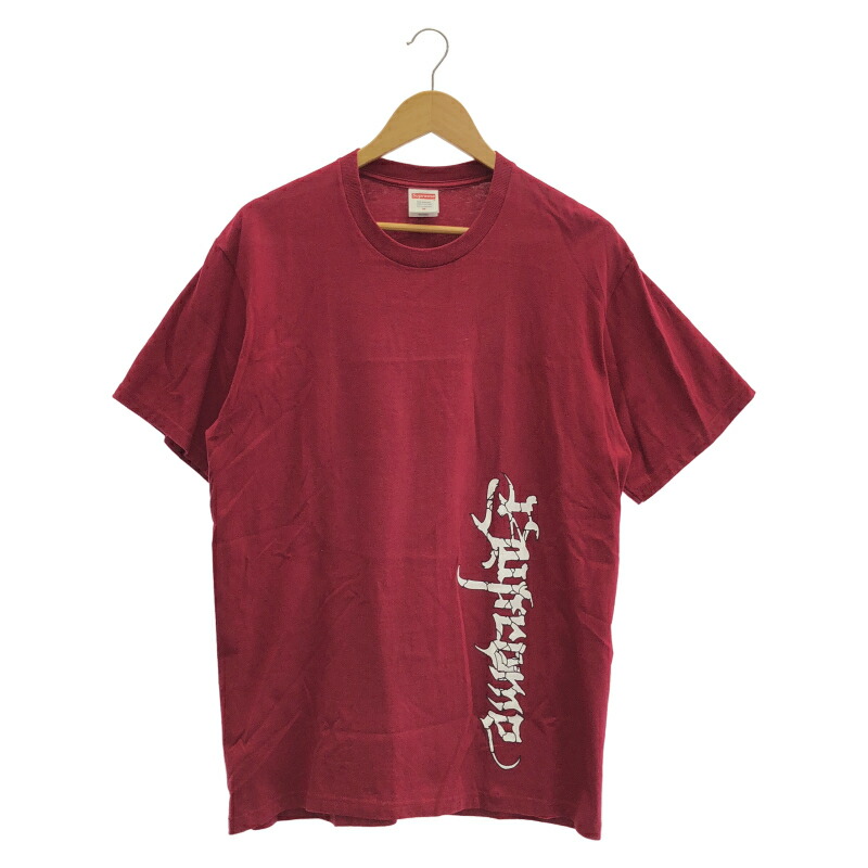 【中古】Supreme うしろ側刷り上げるプルオーバー 紫 M[79]