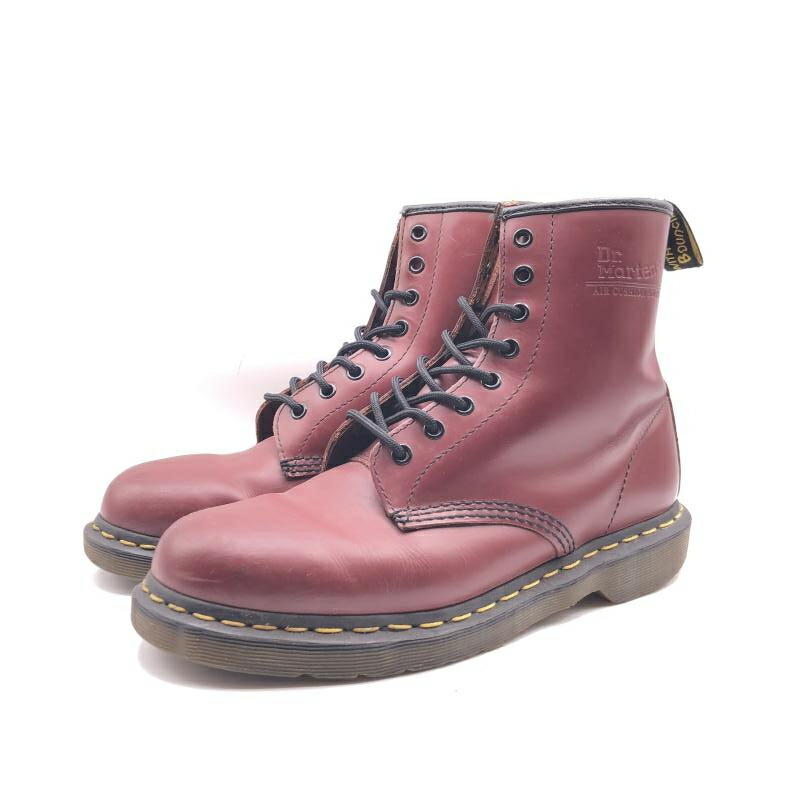 【中古】Dr.Martens 8 大広間 10072 CHERRY RED  大きさUK9（28糎） 御医者さんマーチン[17]