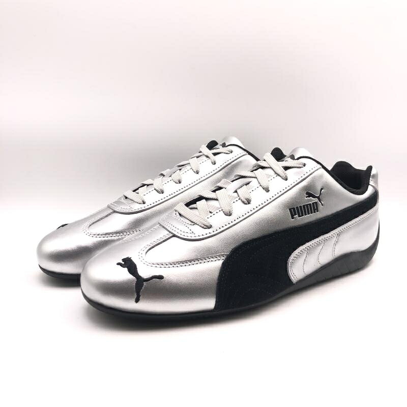 【中古】PUMA SPEEDCAT METALLIC しろがね色 27.5糎 403689-01 ピューマ スピードキャット [17]