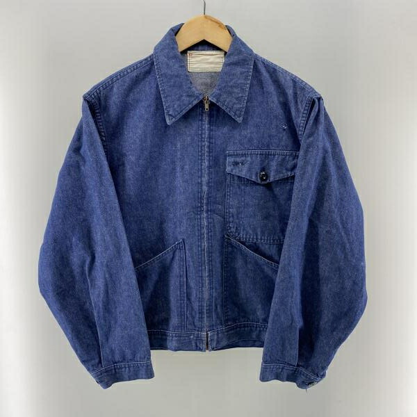 【中古】60ｰ70s フレンチ ジーンズ上衣 インディゴ 42[24]