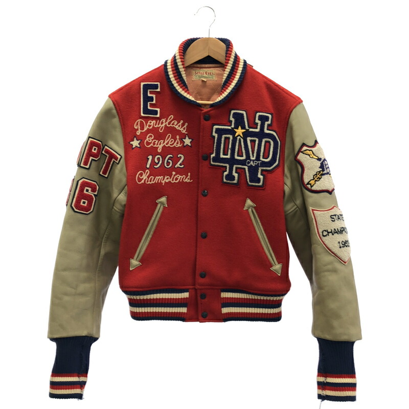 【中古】STYLE EYES スタジャン 38 赤いこと スタイルアイズ[10]