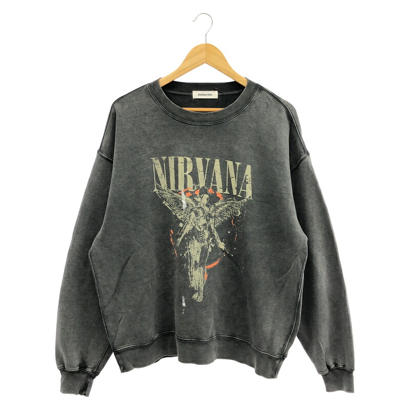 【中古】ｍonkey time NIRVANA 流汗 XL 薄墨色 エテ公ひと休み 開悟[10]