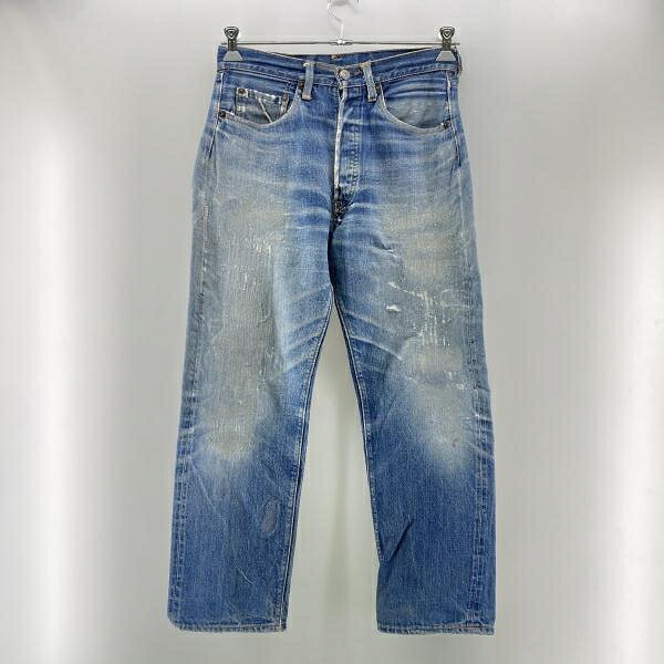 【中古】Levi's 60～70s 501 ビッグE(リペアあり) インディゴ サイズW31相当　リーバイス[24]｜お宝創庫