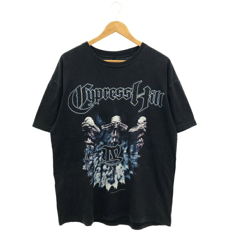 【中古】CYPRESS HILL GIANT 刷り上げるプルオーバー L 黒いこと[10]