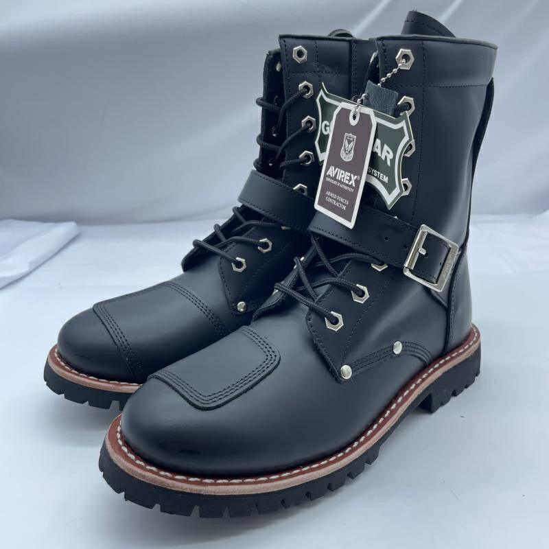 【中古】AVIREX YAMATO BOOTS 26.5cm AV2100-01 ブラック アヴィレックス[19]｜お宝創庫