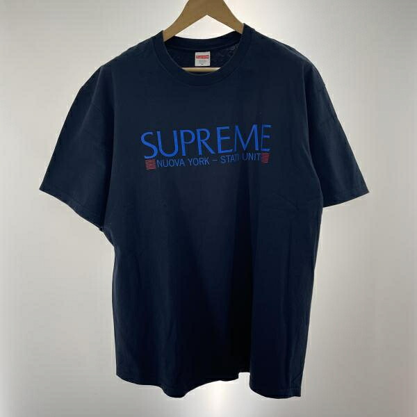 【中古】Supreme Nuova York Tee "Navy" サイズXL 紺 シュプリーム[91]｜お宝創庫