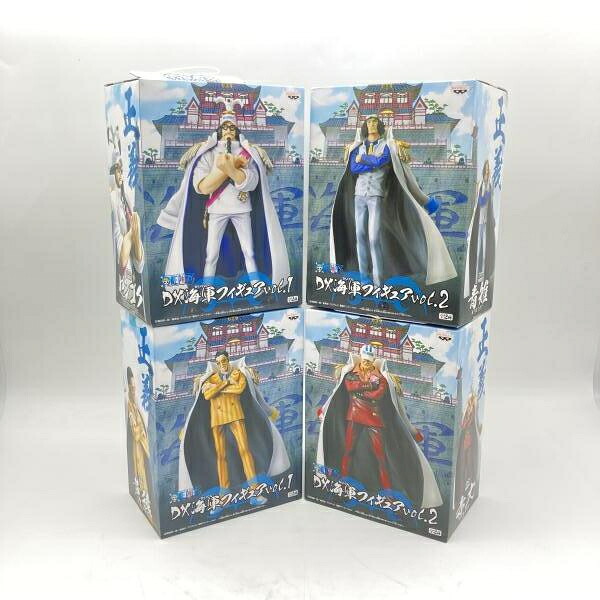 【中古】バンプレスト DX海軍フィギュア 赤犬 青雉 黄猿 センゴク 4点まとめ /ワンピース[6]｜お宝創庫