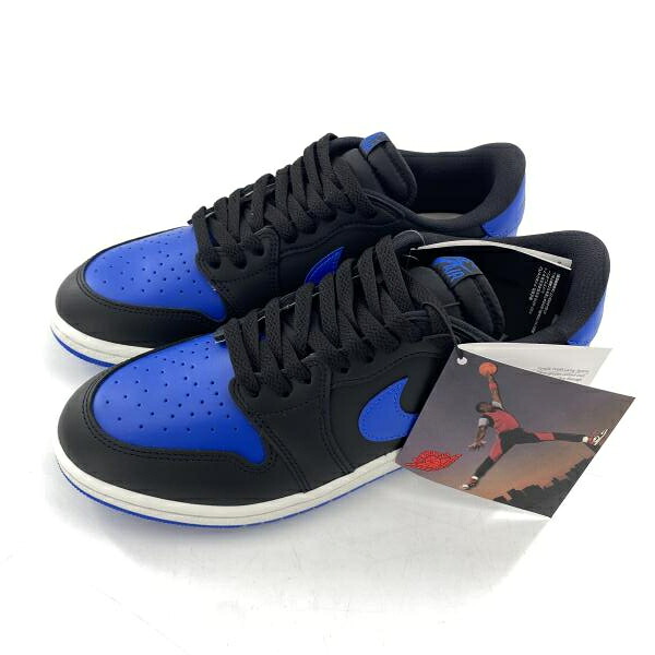 【中古】NIKE AIR JORDAN 1 Low '85 Black and Royal Blue スニーカー 29cm IB1981-004 ブルー ブラック ナイキ[10]｜お宝創庫