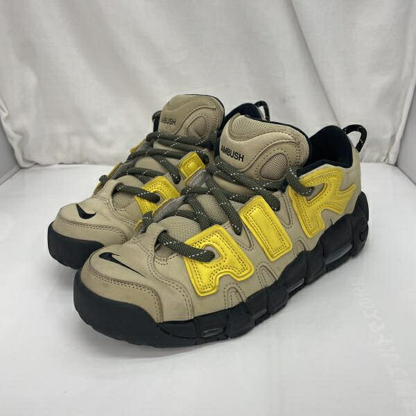 【中古】NIKE AMBUSH AIR MORE UPTEMPO LOW 茶 サイズ28.0cm 箱なし ナイキ[91]｜お宝創庫
