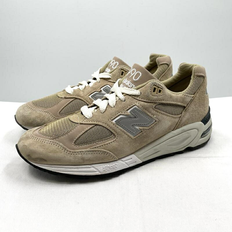 【中古】KITH &times; New Balance 990V2 "Tan" 27cm M990KS2 スニーカー タン ベージュ キス&times;ニューバランス[17]｜お宝創庫