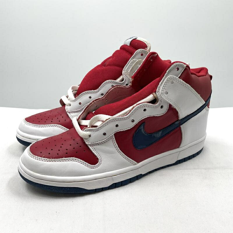 【中古】Nike Dunk High "Rapid Varisty Red"　305287-141　サイズ27.5cm スニーカー レッド ホワイト ナイキ ダンク[17]｜お宝創庫