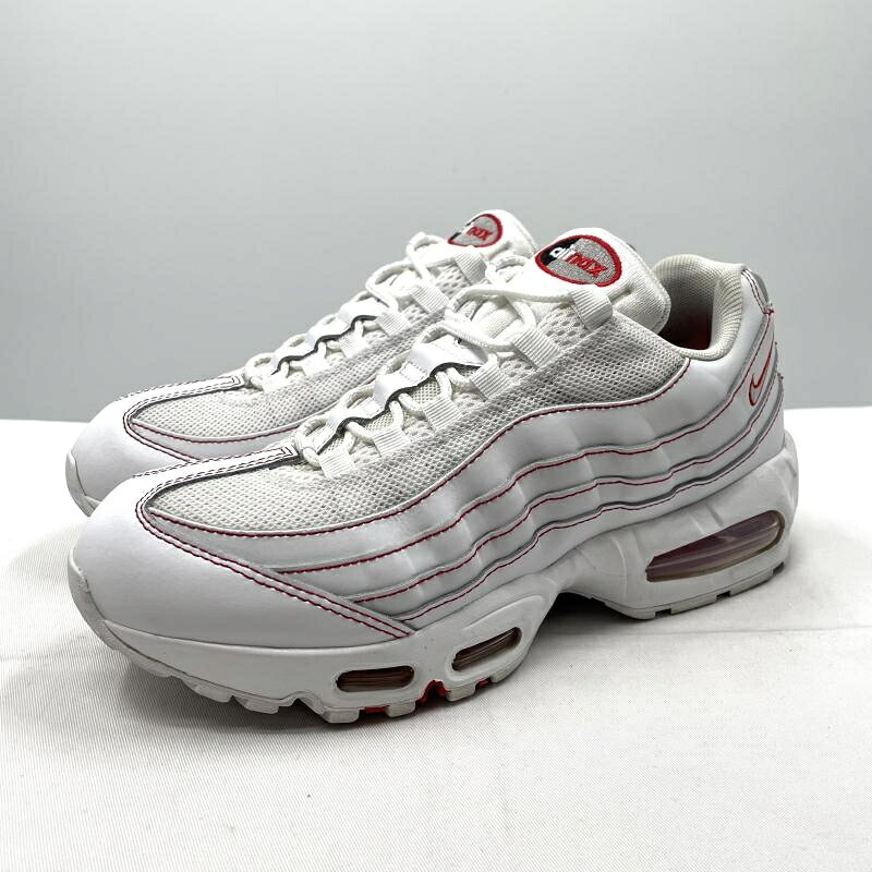【中古】Nike Air Max 95 OG Big Bubble "White/University Red" 26cm IB7936-100 スニーカー ホワイト レッド ナイキ エアマックス95[17]｜お宝創庫