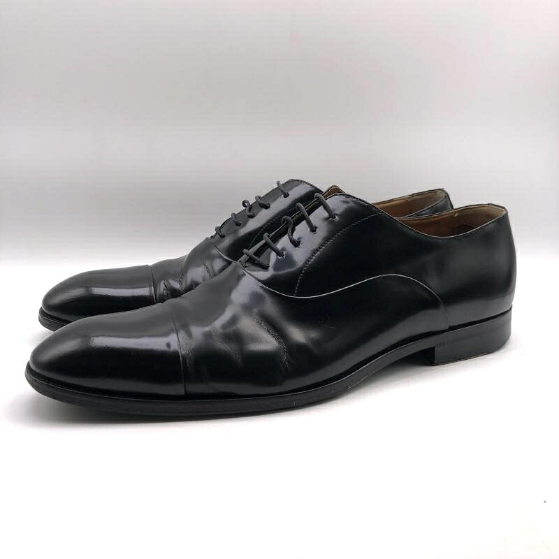 【中古】SUTOR MANTELLASSI レザー ビジネスシューズ ブラック 29.5cm～30cm相当 ストールマンテラッシ[17]｜お宝創庫
