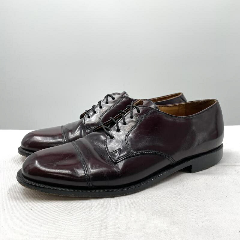 【中古】COLE HAAN ストレートチップ ビジネスシューズ 8001 バーガンディ 27cm コールハーン[17]｜お宝創庫