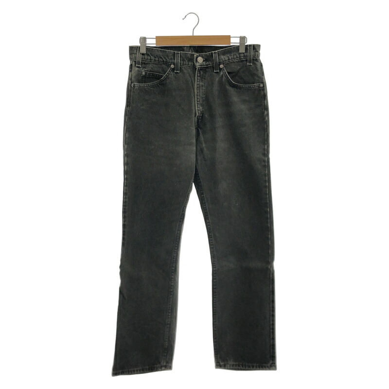【中古】90s LEVI'S USA製 505 先染めブラックデニム サイズW33&times;L30 リーバイス[24]｜お宝創庫 12,213円