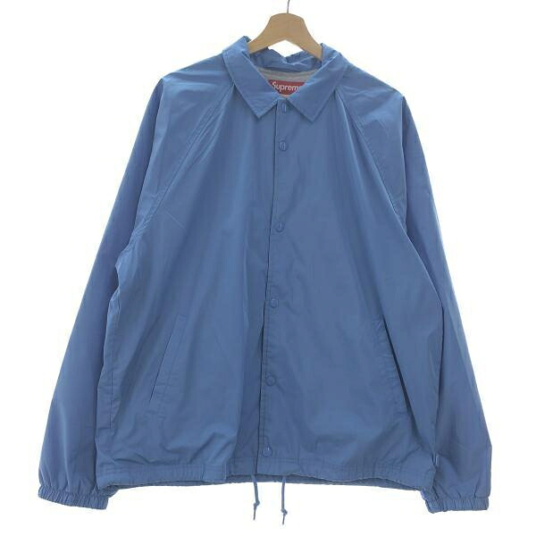 【中古】Supreme オールドイングリッシュアーチ コーチジャケット L ブルー シュプリーム[10]｜お宝創庫 20,758円