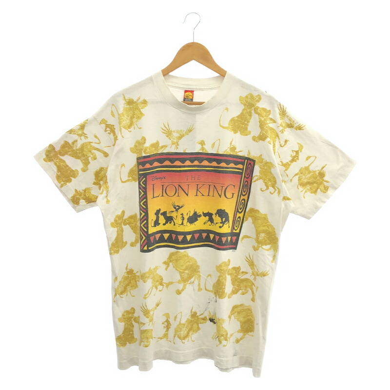 【中古】Disney ライオンキング半袖Tee ホワイト ディズニー[10]｜お宝創庫