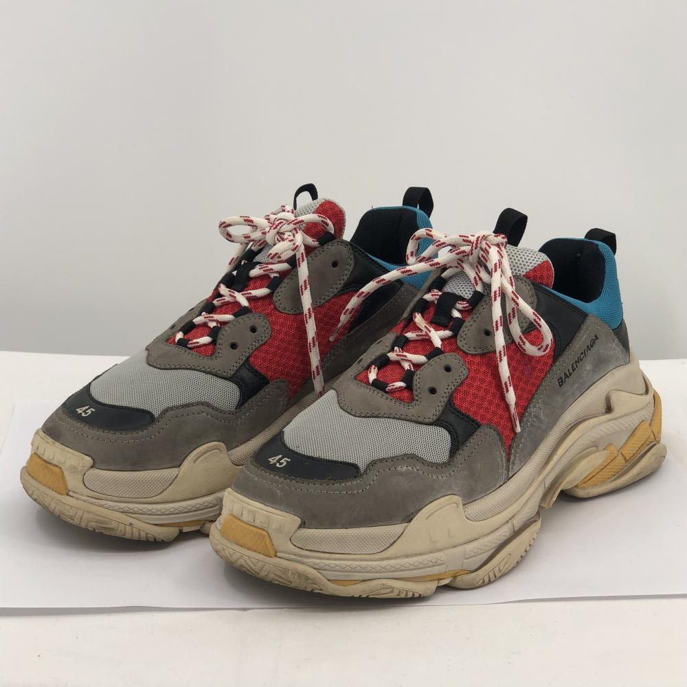 後払い手数料無料】 BALENCIAGA triple s Blue Red トリプル エス