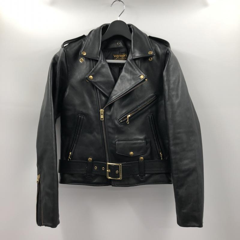 逸品】 VANSON【アメリカ製】バンソン レザー ライダースジャケット