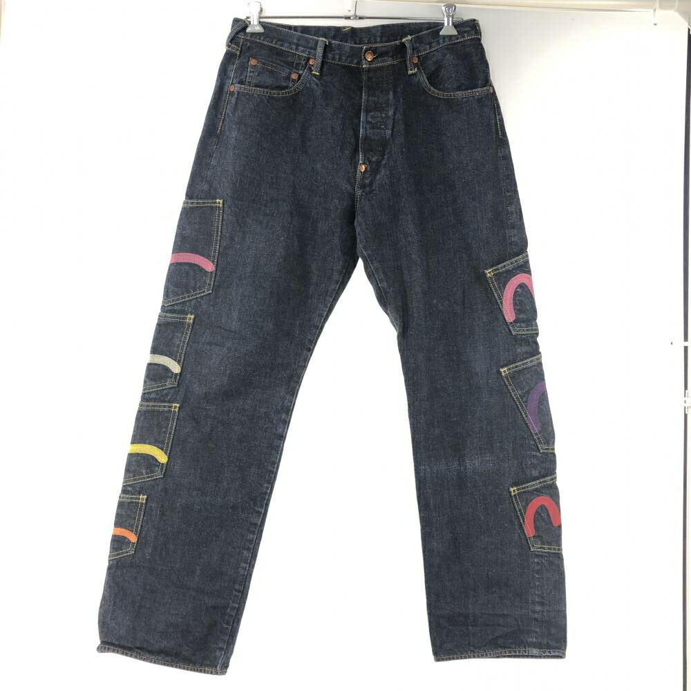 激安卸販売新品 EVISU メニーポケットデニムパンツ 36 インディゴ