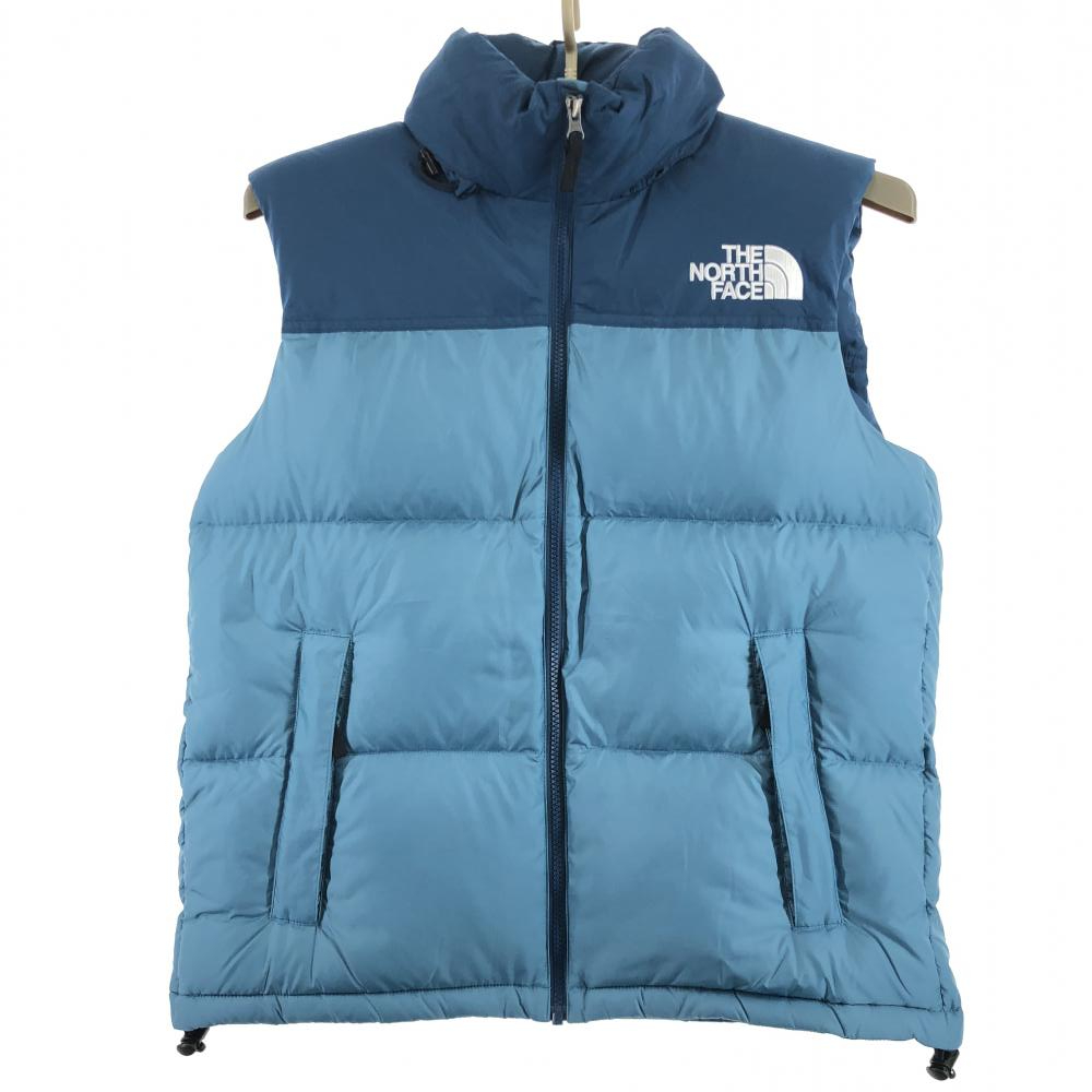 オリジナル THE NORTH FACE ヌプシダウンベスト サイズL ND91843 水色